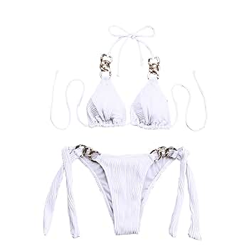 Amazon.com: FVOWOH Thong Bikini Set Swim Suits for Women